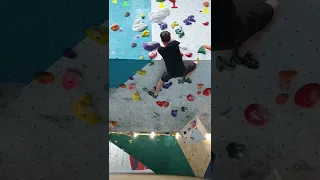 White holds, yellow tape (~6C+/7A) - bouldering at CityRock Cape Town