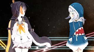 【Hololive EN / Nijisanji EN / MMD】Gawr Gura / Petra Gurin - ℃-ute 『Kiss me 愛してる』