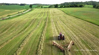 International Harvester Farmall 1206 Raking Hay