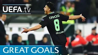 Five great goals from the UEFA Europa League round of 16