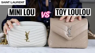 SAINT LAURENT YSL TOY LOULOU VS MINI LOU BAG - In depth Comparison & Review | Mel in Melbourne