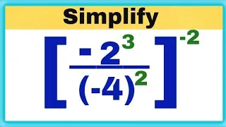 a nice math simplification question | how to simplify | exponent math