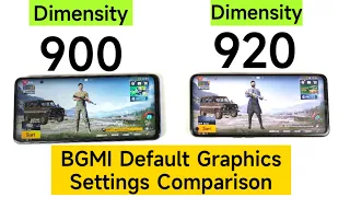 Dimensity 920 vs Dimensity 900 BGMI Default Graphics Settings Comparison which is Best 🔥🔥🔥