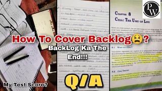 My First Arjuna NEET 2024 Test Score?😟| How To Cover Backlogs😫 | NEET Aspirant Vlog | Physics Wallah