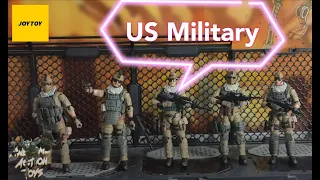 US army Delta Assault squad 1:18 scale military action figures by JoyToy. Nice additions.