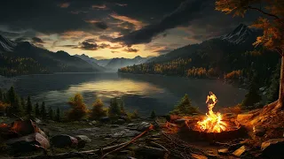 Peaceful Lakeside Space With Cozy Firepit, Sweet Night With Nature