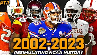 I Reset College Football To 2002 and Re-Simulated HISTORY | Chapter 1 (NCAA 24)