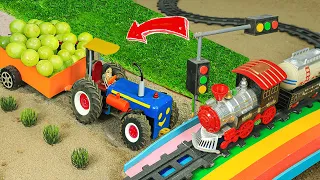 Top diy tractor making mini Concrete bridge #24 | diy tractor | water pump | @KeepVilla|DongAnh mini