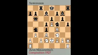 Aron Nimzowitsch is the Master Mind Squeezer!!! Game 1927