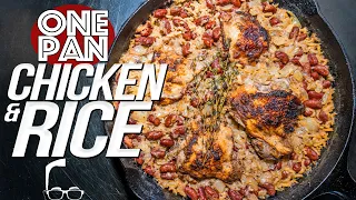 THE BEST ONE PAN CHICKEN & RICE DINNER (SPICY JERK!) | SAM THE COOKING GUY