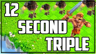 FASTEST YET? The 12-SECOND TRIPLE in Clash of Clans!