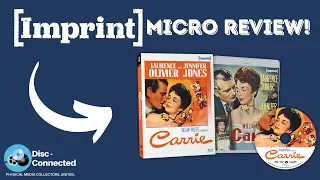 Imprint Films Review- Carrie (1952) William Wyler/Laurence Olivier/Jennifer Jones