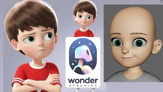 Wonder Studio Ai ~ Custom Character from Turbosquid ~ Facial Animation 90 Blend Shape Test