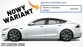 TESLA WPROWADZIŁA NOWY WARIANT MODELU S STANDARD RANGE! 😱 Nowa ciężarówka i ładowarki ⚡️EV NEWS #53