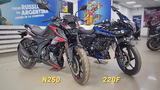 2024 Bajaj Pulsar N250 Vs 2024 Pulsar 220F Detailed Comparison | Price & Mileage | Which is Best ?