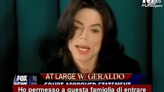 Michael Jackson - «I'll be vindicated» (with Geraldo Rivera, 2005) [SUB ITA]