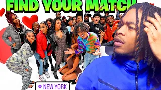 SNSKingBash Reacts To Find Your Match! | 10 Girls & 10 Boys New York!