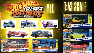 Hot Wheels 2024 Pullback Speeders 1:43 Scale with Moving Parts