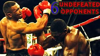 MIKE TYSON 6 UNDEFEATED OPPONENTS||BRUTAL KNOCKOUTS HIGHLIGHTS