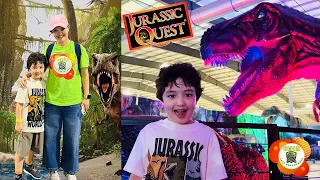 JURASSIC WORLD DINOSAURS exhibition | EMIN visits Jurassic Quest - Fun Dinosaur pretend play
