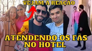 Gusttavo Lima e Andressa Suita são TIETADOS por FÃS em Portugal e causam TUMULTO em hotel