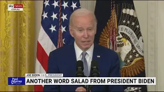 Another word salad from Joe Biden as he tries to read a poem