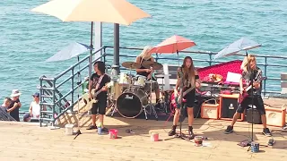 Teen rock group "Liliac" @ Santa Monica Pier, Los Angeles CA. USA