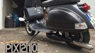 Fahrt mit Vespa PX Malossi 210 @ 221