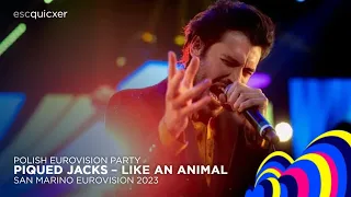 Piqued Jacks - Like An Animal 🇸🇲 | Live at Polish Eurovision Party 2023