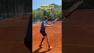 Alexander Bublik hitting clean forehands at the All In Tennis Academy 🚀