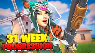 31 WEEK Fortnite Keyboard and Mouse Progression! (Controller to KBM) + Handcam