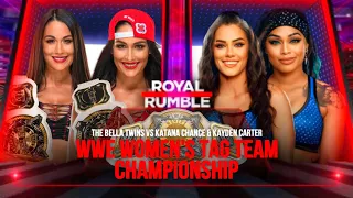 WWE 2K23 ROYAL RUMBLE THE BELLA TWINS VS CHANCE & CARTER - WOMEN’S TAG TEAM CHAMPIONSHIP