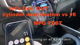 final MPG TEST  cylinder deactivation MDS VS V8 2020 ram1500 hemi v8