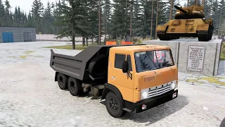 BeamNG.drive - KAMAZ 5511 1977 - Car Show Test Drive Crash .