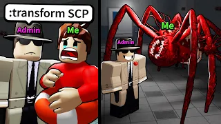 Roblox admins transform me into an SCP..