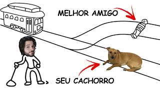 EU DECIDO QUEM FICA VIVO E QUEM MORRE! - Absurd Trolley Problems