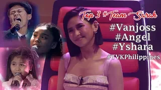 The Voice Kids Philippines I Team Sarah Top 3 I #Vanjoss #Angel #Yshara