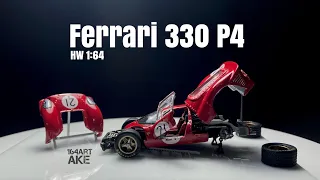 Ferrari 330 P4 fully Custom 1:64 Hotwheel