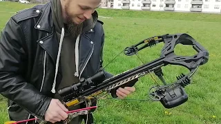 Hristo airsoft Vlog: EK Archery Guillotine-X Compound samostrel i alu strijele za samostrel 20"