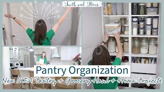NEW Pantry Organization | Home Projects & Grocery Haul | Homemaking Inspiration | Ikea Kitchen