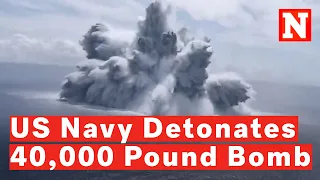 Watch Massive Explosion In Ocean After Navy Sets Off 40,000-Pound Bomb