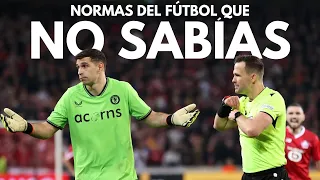 SIETE REGLAS DEL FÚTBOL QUE NO CONOCÍAS