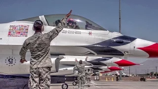 Air Force Thunderbirds Ground Crew and Pilots – Preflight Ground Routine And Takeoff