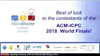 ICPC 2018. Opening Ceremony. RU
