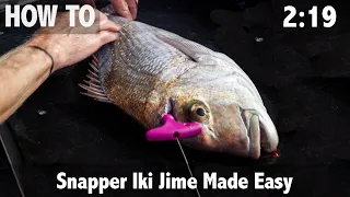 Snapper Iki Jime Made Easy