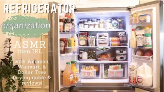 Refrigerator Organization | ASMR then IRL |Amazon, Walmart & Dollar Tree buying guide and reviews!