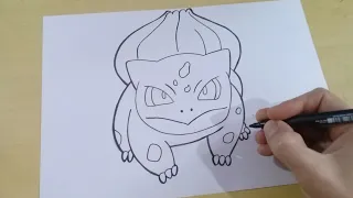 DESENHO pra INICIANTE POKEMON BULBASAUR passo a passo