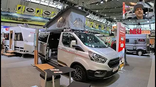 Dethleffs Globe Van Trail Two Globevan RV Camper Van Ford Transit walkaround and interior K1029