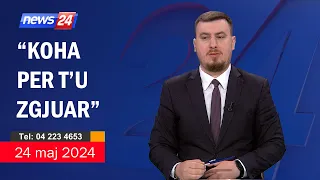 24 maj 2024 "Telefonatat e Teleshikuesve" në News24 - "Koha për t'u zgjuar" ne studio Klevin Muka