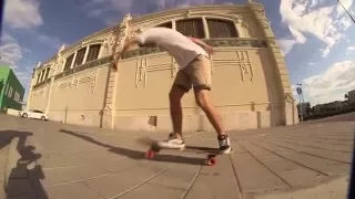 Barcelona Travels with the Arbiter DK Longboard Skateboard